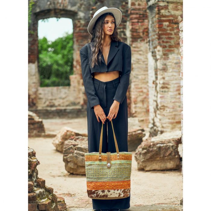 MYRA TANGERINE TOTE BAG