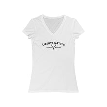 Load image into Gallery viewer, Women&#39;s Liberty Cattle V-Neck Tee
