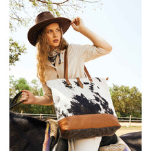 Load image into Gallery viewer, ROCK-STREWN CANVAS &amp; HAIRON BAGS
